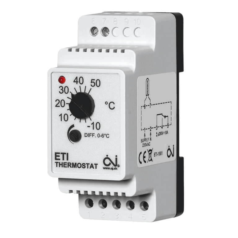 ETI/F-1551 termostat s opsegom podešavanja temperature od -10 do 50 stepena
